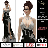 **SD** Arizona Black Lace Gown BSM
