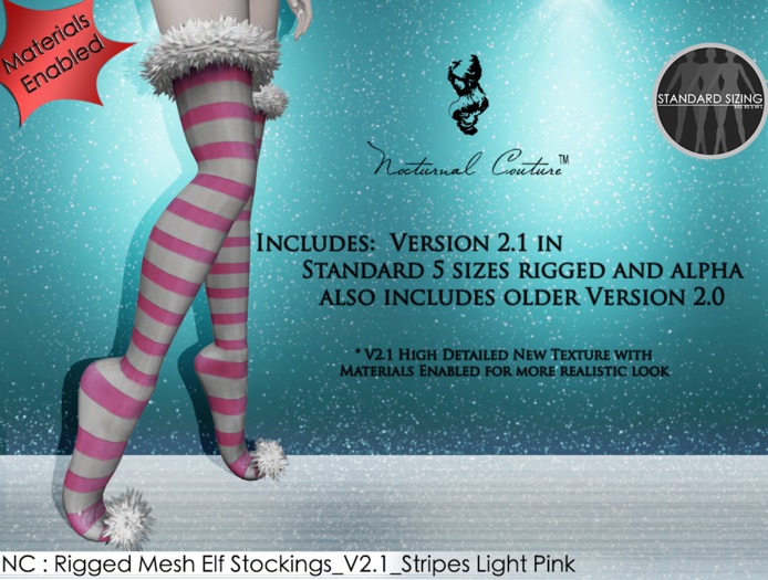 NC : Rigged Mesh Elf Stocking_V2.1_Black