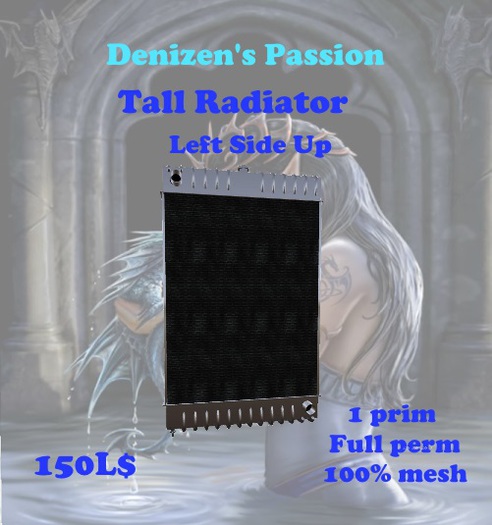 Tall Radiator (left side hose mount up) **