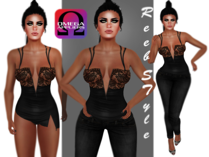 235-Reeb STyle Rihana Black Outfit