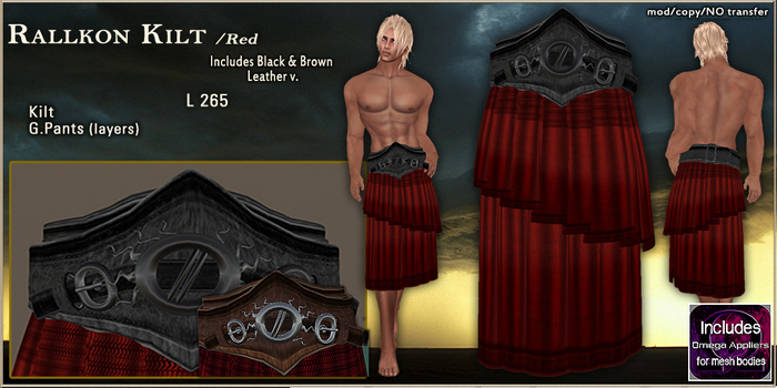 Rallkon Kilt T.E.D./red