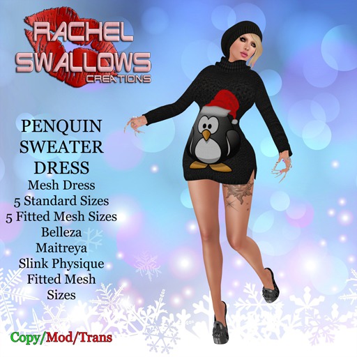 RSC PENQUIN SWEATER DRESS