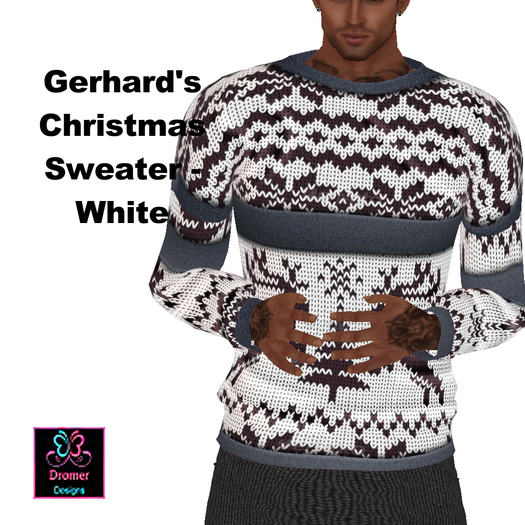 Gerhard's Christmas Sweater - White