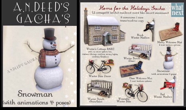 LIMITED QTY {what next} Snowman ARCADE GACHA