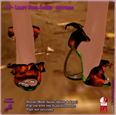 ~LP~ Leafy Heel Slink High Heels Autumn BOXED