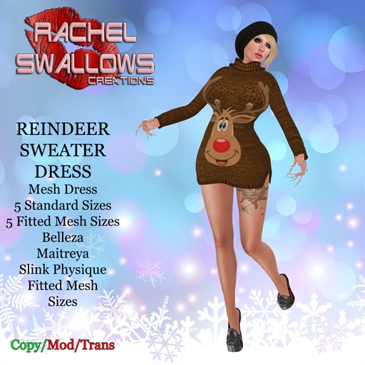 RSC~PENQUIN SWEATER DRESS BOXED