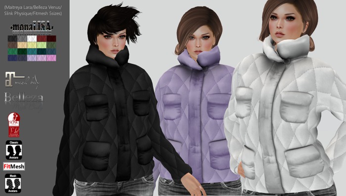 -mL- Hannah Jacket (Maitreya/Physique/Venus/Fitmesh) - HUD