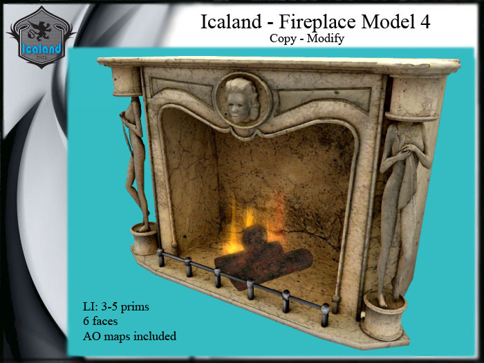 Icaland - Fireplace Model 4
