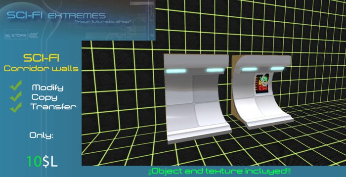[FX] sci-fi corridor walls
