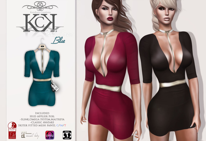 :::KC::: Thalia Dress Blue