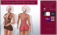 LSR - Sexy Elissette Lingerie Black-Red MB & Classic Avatars