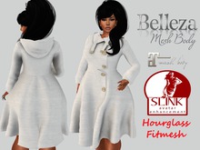 {Be♥You♥Tiful} Anya Trench Coat White Plain