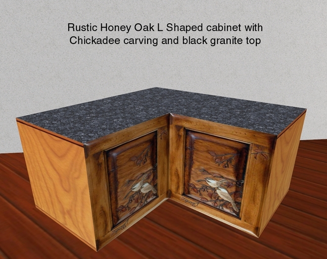 ~Sakki's L Cabinet Rustic Chickadee ct5dr15