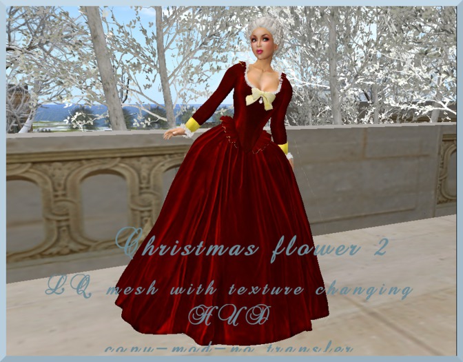 DEMO "PASTORAL" Rococo collection. Christmas flower with HUD