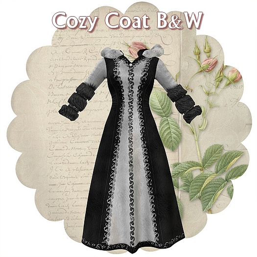 MONOMANIA - Cozy Coat - B&W