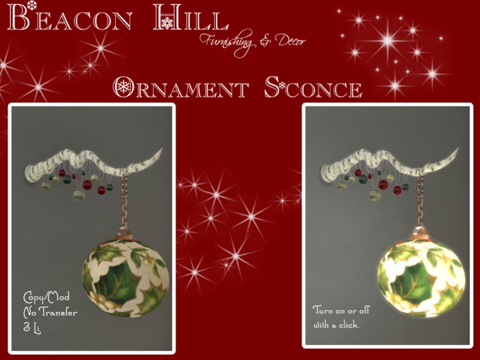 Beacon Hill - Ornament Sconce