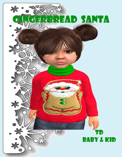 GINGERBREAD SANTA SHIRT