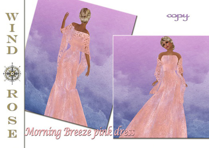 *WR* Morning Breeze pink dress wift Shawl