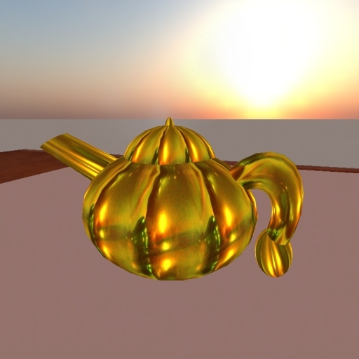 Golden Genie Lamp