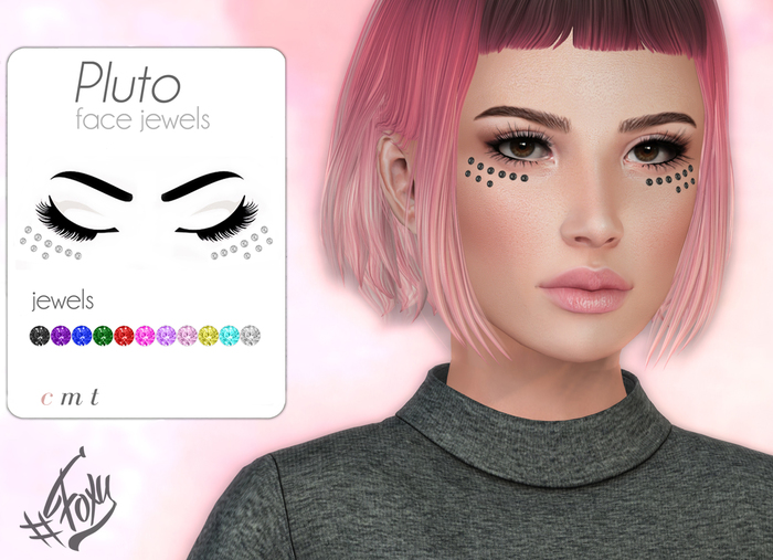 #Foxy Pluto Face Jewels