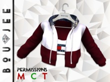 Boujee - BB Windbreaker (Burgundy)