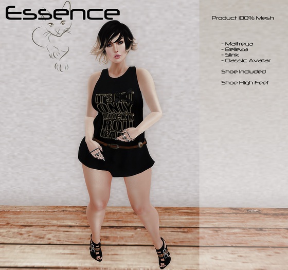 :ESSENCE: AKASHA Tank Dress and heel