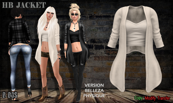 B BOS -HB Jacket-Wool Bone-