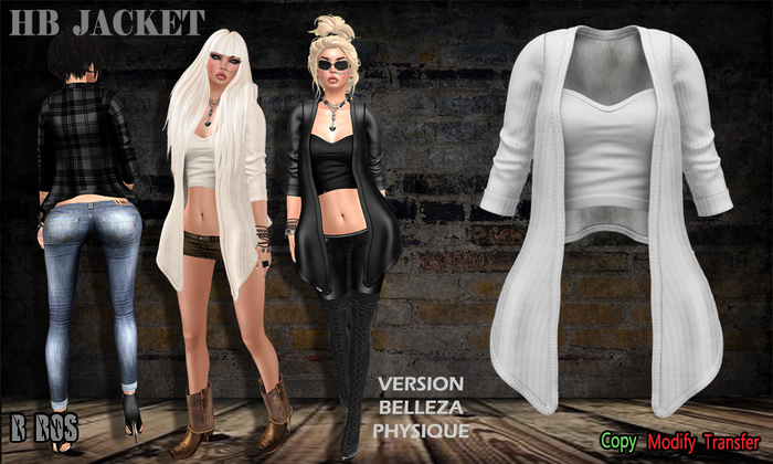 B BOS -HB Jacket-Wool White-