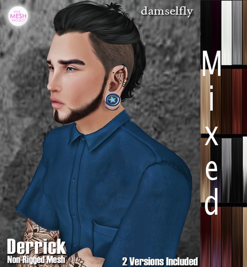 *~*Damselfly*~*Derrick Non-Rig Mesh Mixed Pack