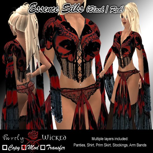 SSC Essence Silks (Black/Red)