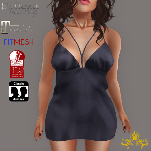 {M.S} Gwen Dress With Spaghetti Straps Grey