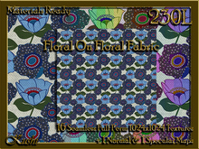 Floral On Floral Fabric Seamless Textures Materials Ready Full Perms 1024x1024