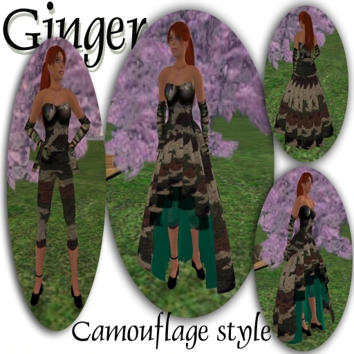 Paris Robe Camouflage Ginger