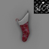 {AC} Red Multi Stocking
