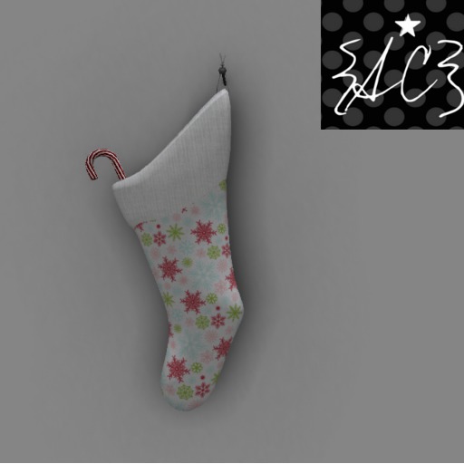 {AC} White Multi Stocking