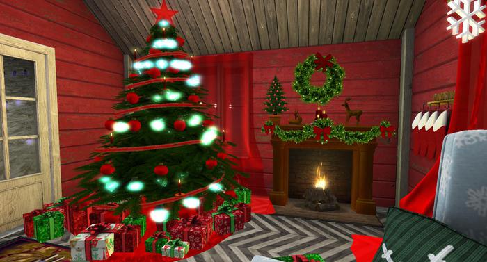 Christmas tree with light