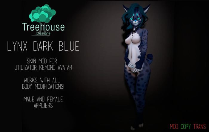 [Treehouse] Lynx Dark Blue Kemono