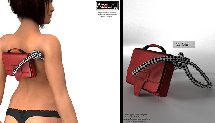 AZOURY - XX Backpack (Red)