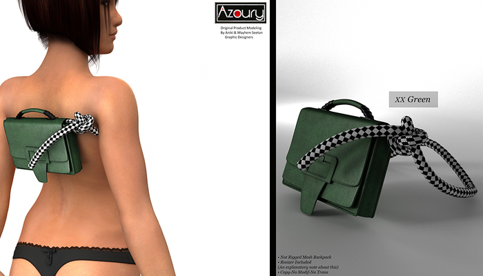 AZOURY - XX Backpack (Green)