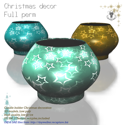 Daywalker Design-Candle holder X-mas decoration