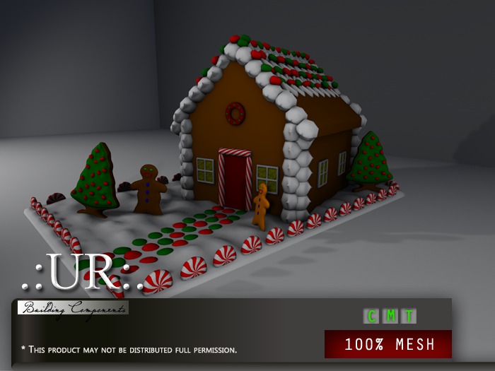 .:UR:. Castle Bookcase (full perm mesh)