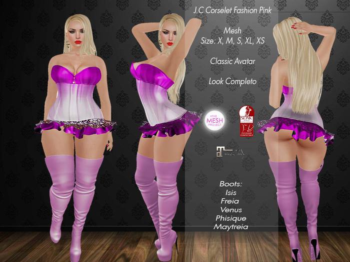 J.C Corselet Fashion pink
