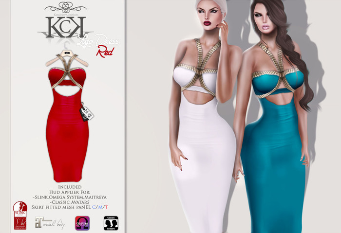 :::KC::: Lujo Dress Red