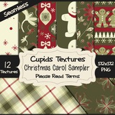 *Cupids Textures * 12 CHRISTMAS CAROL SAMPLER