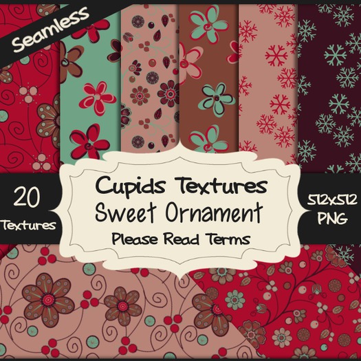 *Cupids Textures * 20 SWEET ORNAMENT