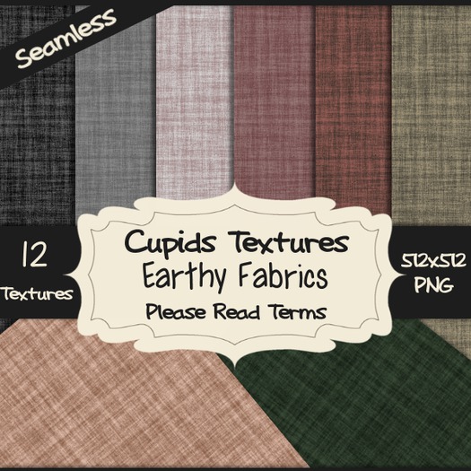*Cupids Textures * 12 EARTHY FABRICS