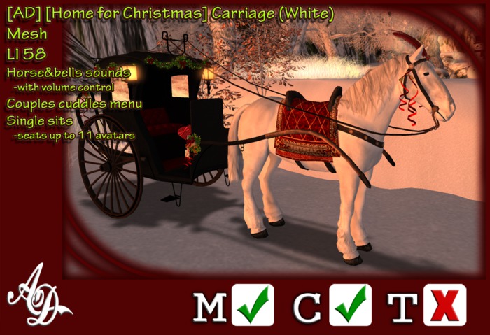 [AD] [Home for Christmas] Carriage (Black) BOXED