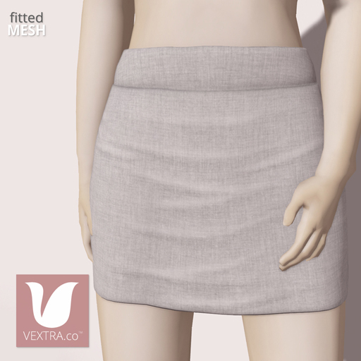 *VEXTRA.co* Bodycon Mini Skirt - White