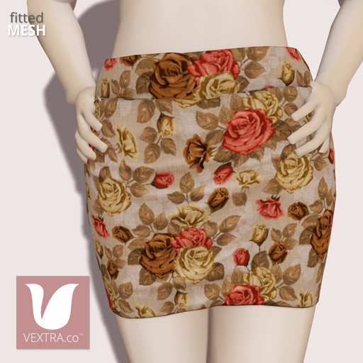 *VEXTRA.co* Bodycon Mini Skirt - AntiqueRose