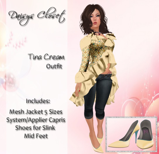 *DC - Tina Outfit Cream Boxed*